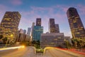 Downtown Los Angeles city skyline, cityscape of LA Royalty Free Stock Photo