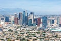 Downtown Los Angeles skyline city buildings cityscape aerial view Royalty Free Stock Photo