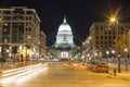 Downtown Madison, Wisconsin long exposure at night