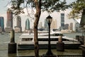 Downtown Manhattan, New York City, World Financial Center Royalty Free Stock Photo