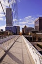 Downtown Milwaukee from Calatrava Exhibit Royalty Free Stock Photo