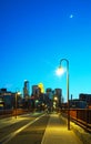 Downtown Minneapolis, Minnesota at night time Royalty Free Stock Photo