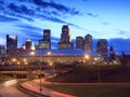 Downtown Minneapolis at night