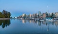 Downtown Modern City Skyline in Coal Harbour viewed from Stanley Park Royalty Free Stock Photo