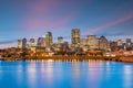 Downtown Montreal skyline at sunset Royalty Free Stock Photo