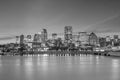 Downtown Montreal skyline at sunset Royalty Free Stock Photo