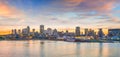 Downtown Montreal skyline at sunset Royalty Free Stock Photo