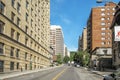 Downtown Montreal street view Royalty Free Stock Photo