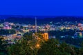 Downtown Morgantown and West Virginia University