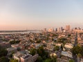 Downtown New Orleans, Louisiana cityscape at sunrise Royalty Free Stock Photo