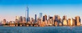 Downtown New York skyline panorama Royalty Free Stock Photo