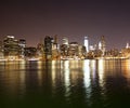 Downtown NYC skyline Royalty Free Stock Photo