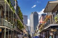 Downtown Old Building French Quarther Dumaine Street New Orleans Louisiana Royalty Free Stock Photo