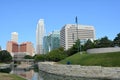 Downtown Omaha Nebraska Skyline Royalty Free Stock Photo