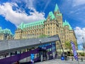 Downtown Ottawa, Bank Museum near Parliament of Canada. Royalty Free Stock Photo
