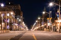 Downtown Ottawa at night. Canada Royalty Free Stock Photo