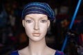 Mannequin head is looking at you in a close up Royalty Free Stock Photo