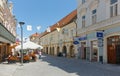 Downtown Pedestrian Street  in Celje Royalty Free Stock Photo