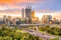 Downtown Perth skyline in Australia Royalty Free Stock Photo