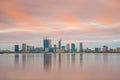 Downtown Perth skyline in Australia Royalty Free Stock Photo