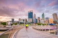 Downtown Perth skyline in Australia Royalty Free Stock Photo