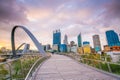 Downtown Perth skyline in Australia Royalty Free Stock Photo