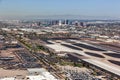 Downtown Phoenix skyline from Sky Harbor