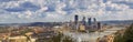 Downtown Pittsburgh View from The West End Overlook, Pittsburgh, USA