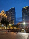 Night scene of downtown Portland Oregon