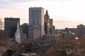 Downtown Providence Rhode Island Skyline during Autumn