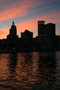 Downtown Providence, RI at Sunset.