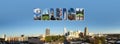 Downtown Raleigh banner panorama Royalty Free Stock Photo