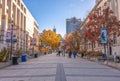 Downtown Raleigh   NC in fall season. Royalty Free Stock Photo
