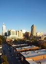 Downtown Raleigh NC skyline Royalty Free Stock Photo