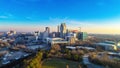 Downtown Raleigh, North Carolina, USA Skyline Aerial Royalty Free Stock Photo