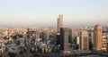 Downtown Ramat Gan panorama at Sunset