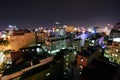 Downtown Saigon by night Royalty Free Stock Photo
