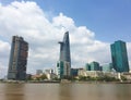 Downtown Saigon, view from Thu Thiem Royalty Free Stock Photo