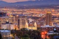 Downtown Salt Lake City, Utah at night