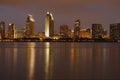 Downtown, San Diego, Dusk Royalty Free Stock Photo