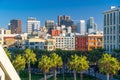 Downtown San Diego skyline in California