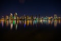 Downtown San Diego skyline at night