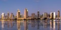 Downtown San Diego skyline with waterfront panorama in California in the United States Royalty Free Stock Photo