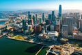 Downtown San Francisco aerial view Royalty Free Stock Photo
