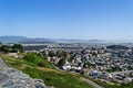 Downtown San Francisco city from Twin peaks. California. Royalty Free Stock Photo