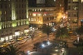 Downtown san francisco union square at night Royalty Free Stock Photo