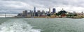 Downtown San Fransisco panorama from the sea