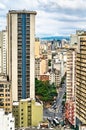 Downtown San Paolo skyline in Brazil