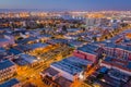 Downtown San Pedro at Twilight Royalty Free Stock Photo