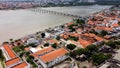 Downtown Sao Luis Maranhao at Northeast Brazil. Tourism landmark of city.